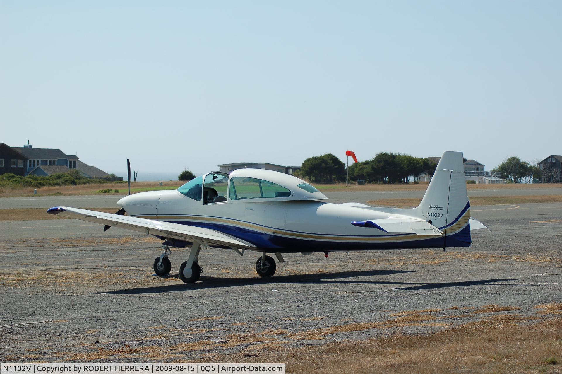 N1102V, 1947 North American L-17 (Navion A) C/N NAV-4-2089, Chillin at Shelter Cove