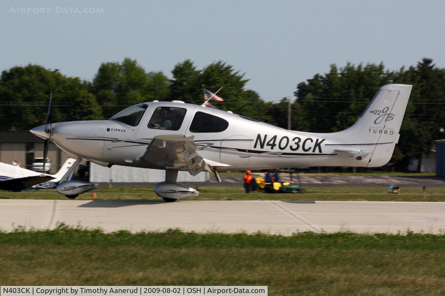 N403CK, 2009 Cirrus SR22 GTS Turbo C/N 3403, Cirrus Design Corp SR22, c/n: 3403
