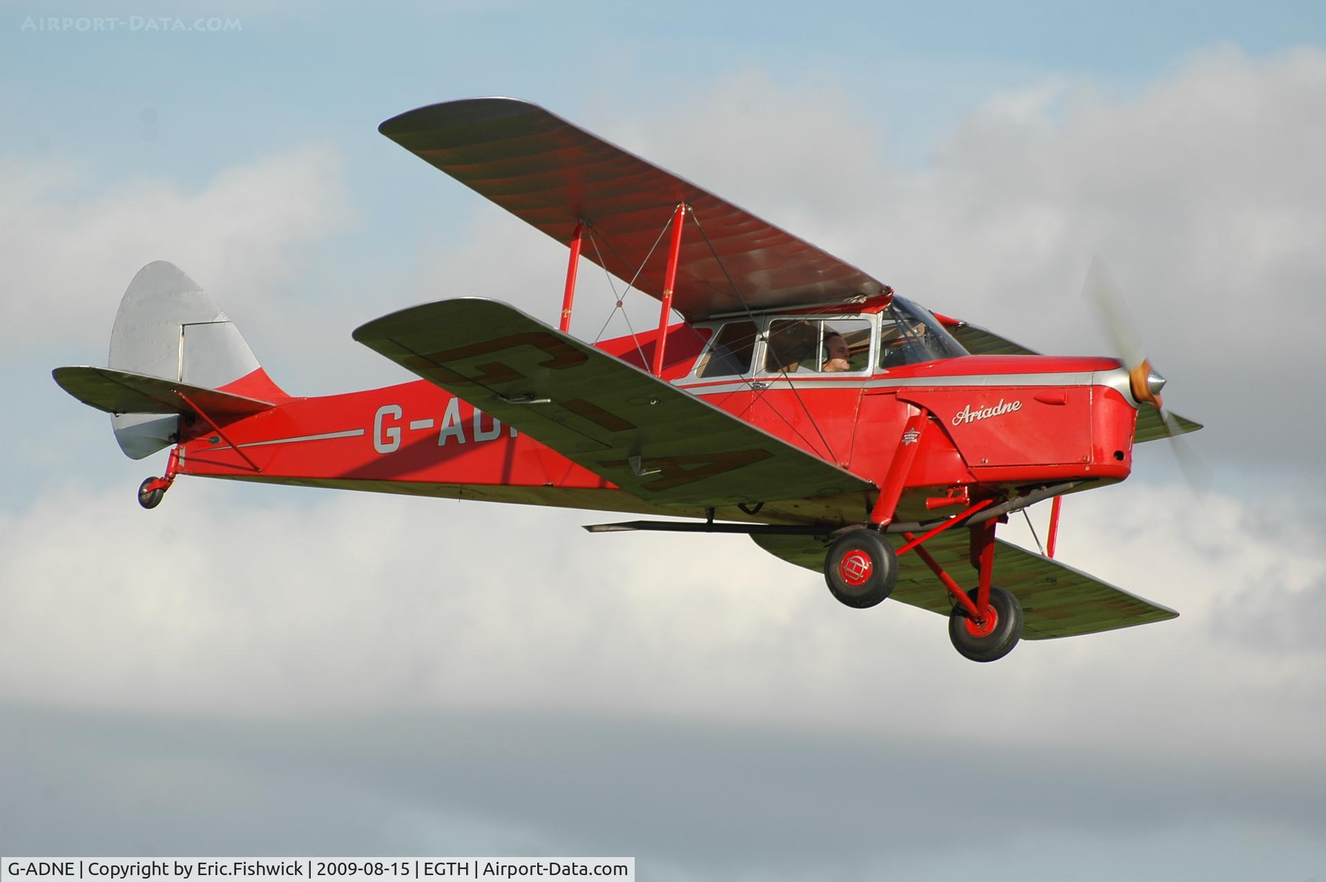 G-ADNE, 1936 De Havilland DH.87B Hornet Moth C/N 8089, 43. G-ADNE at Shuttleworth Evening Air Display Aug 09