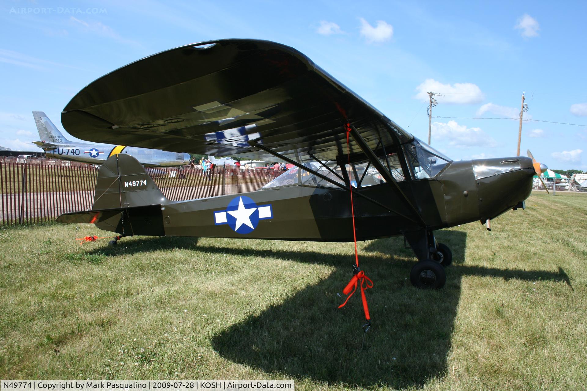 N49774, 1943 Taylorcraft L-2M C/N L-5535, Taylorcraft L-2M