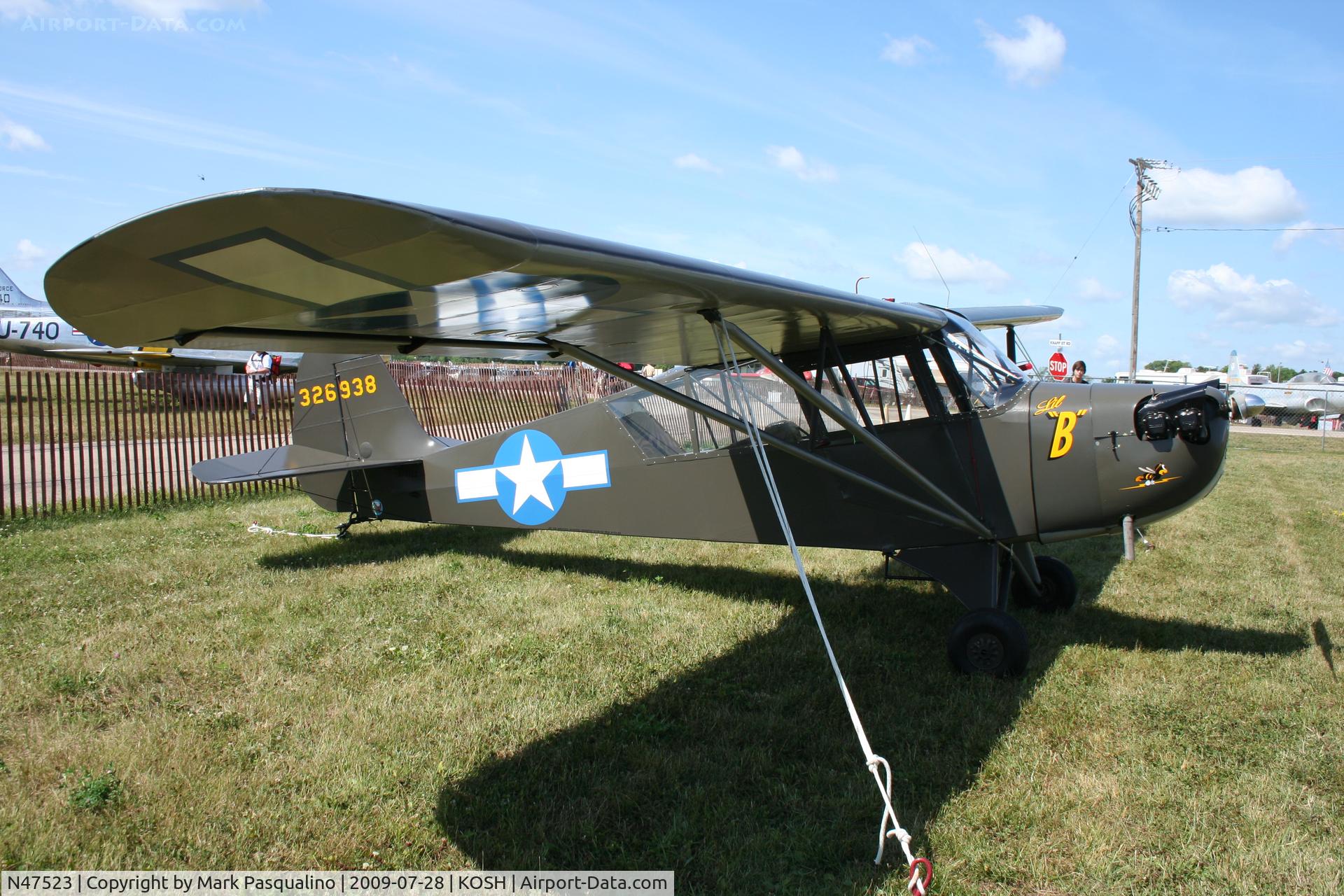 N47523, 1943 Aeronca 0-58B Grasshopper C/N 058B-10753, Aeronca 0-58B