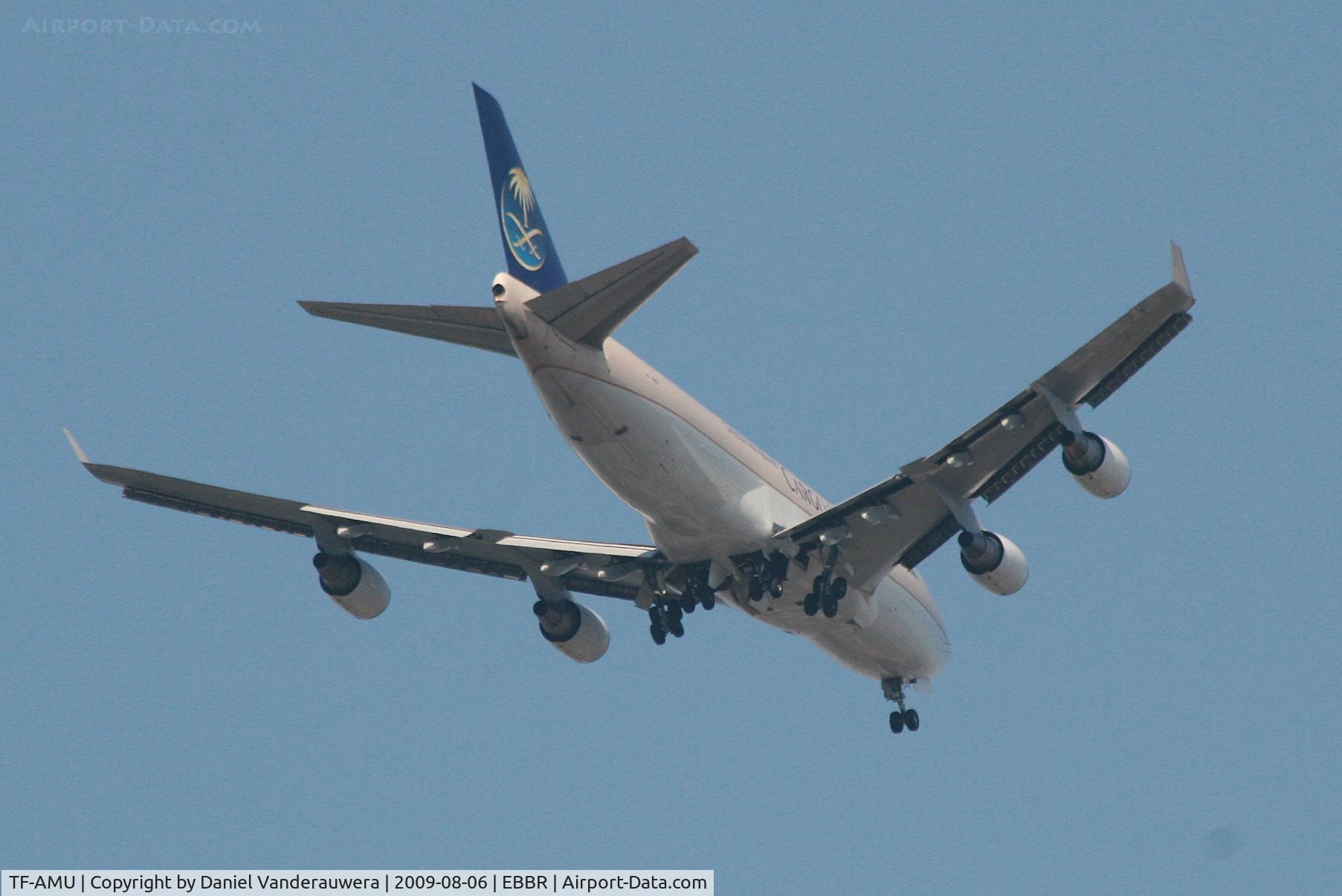 TF-AMU, 1999 Boeing 747-48EF/SCD C/N 27603, Approach to rwy 07L