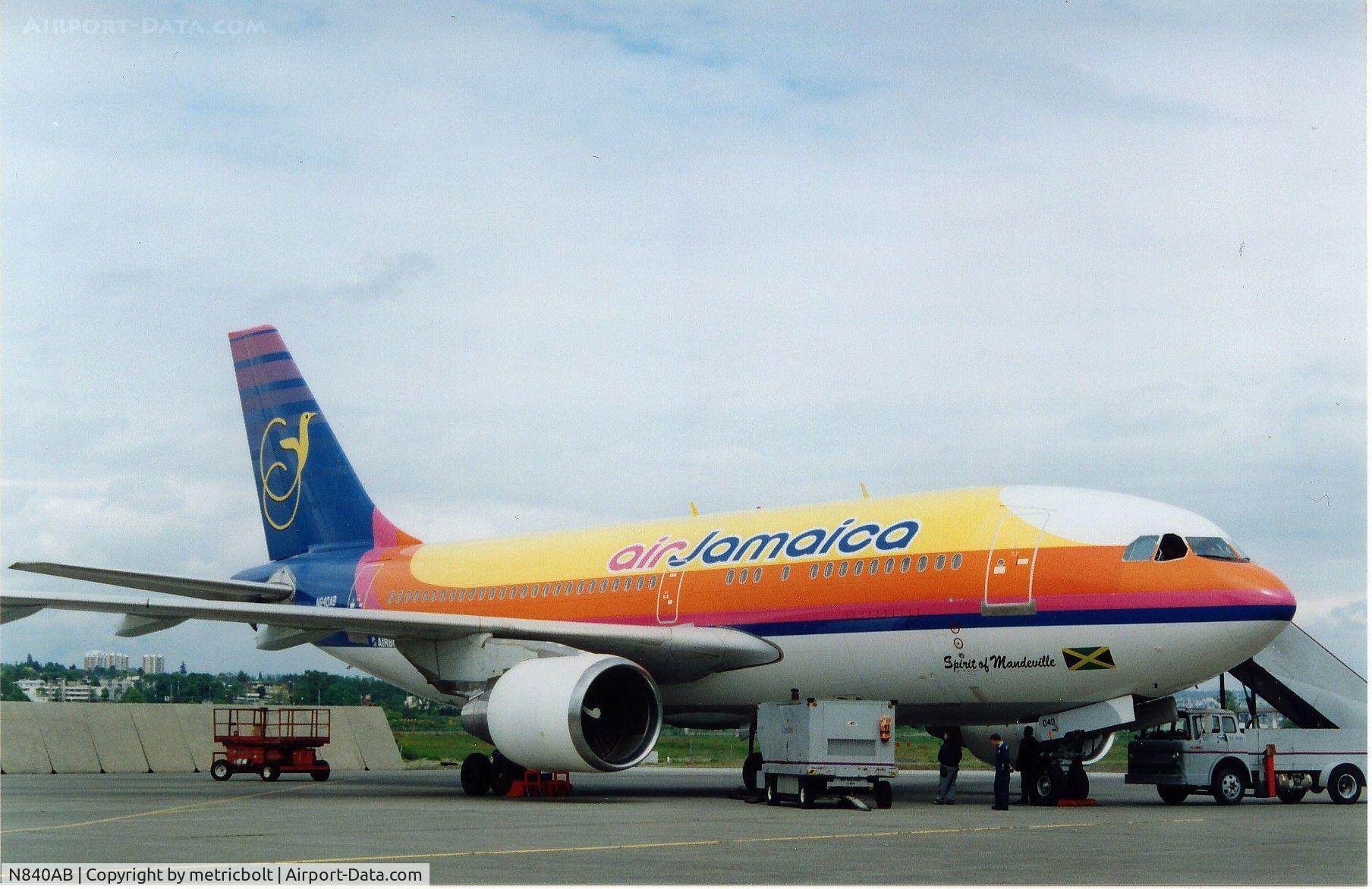 N840AB, 1993 Airbus A310-324 C/N 682, At YVR