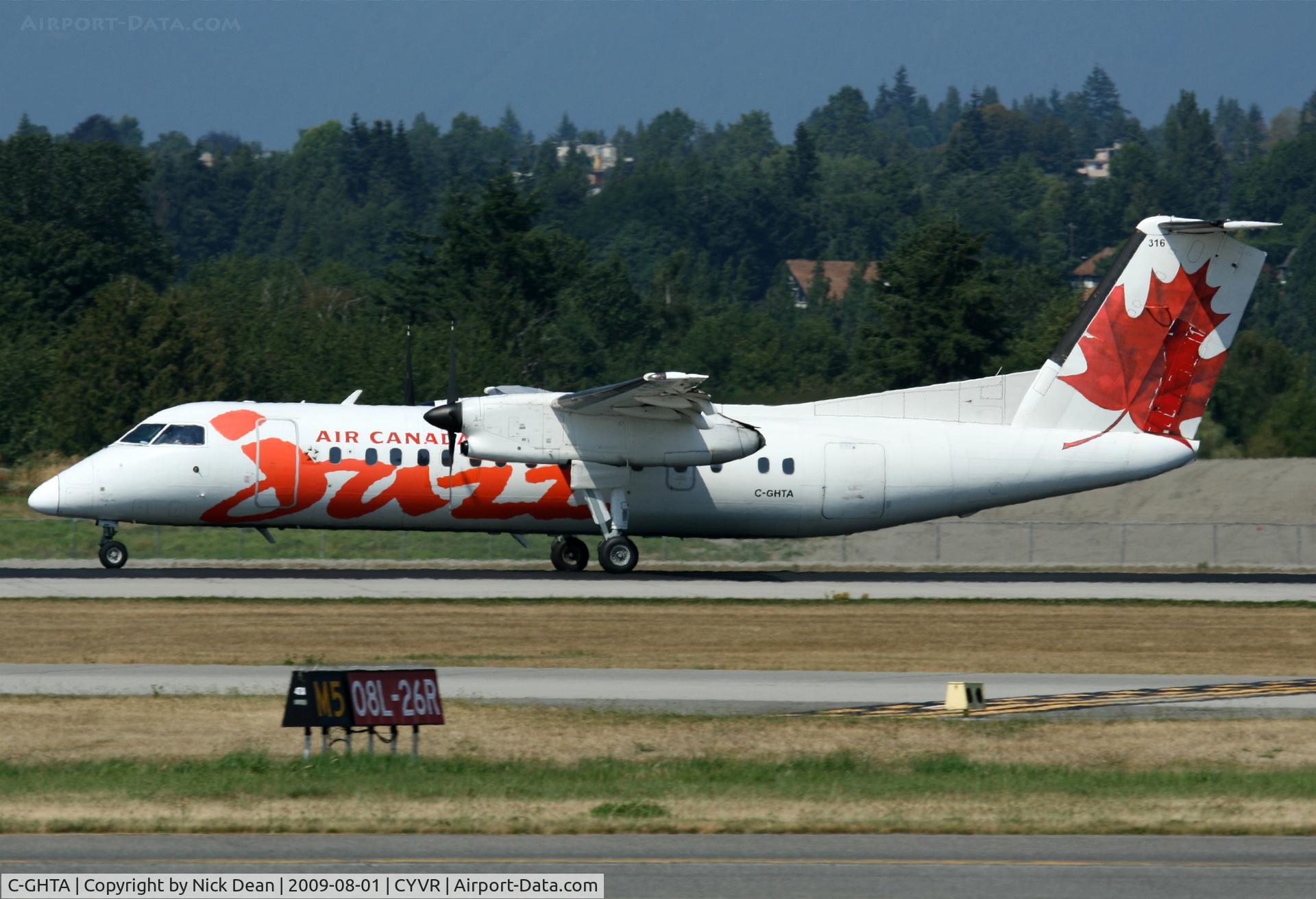 C-GHTA, 1989 De Havilland Canada DHC-8-301 Dash 8 C/N 198, CYVR