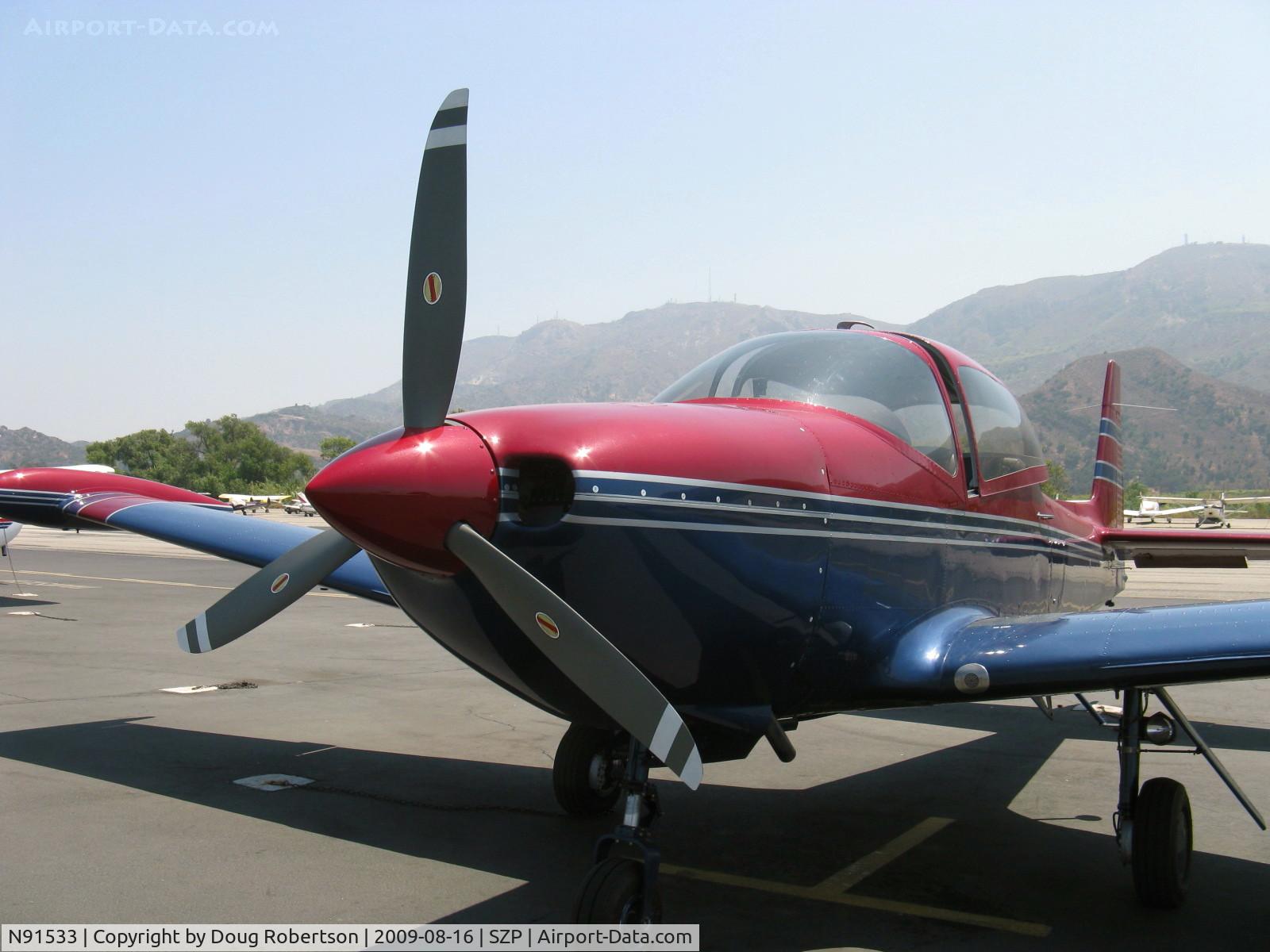 N91533, 1946 North American Navion C/N NAV-4-129, 1946 North American NAVION, Continental E-185-3 185 Hp listed, three-blade scimitar prop, cowl mod suggest higher horsepower engine upgrade