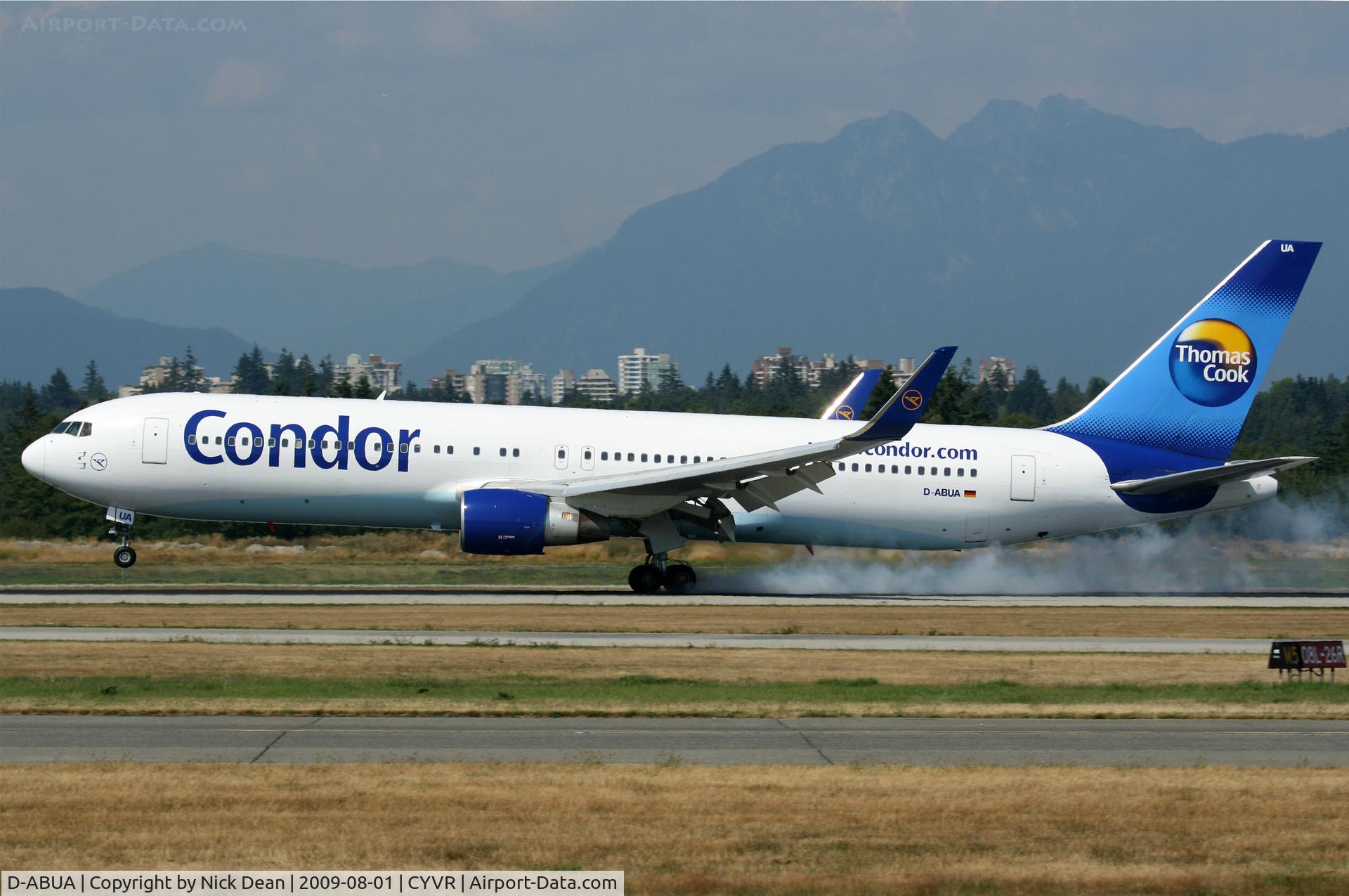 D-ABUA, 1992 Boeing 767-330/ER C/N 26991, CYVR