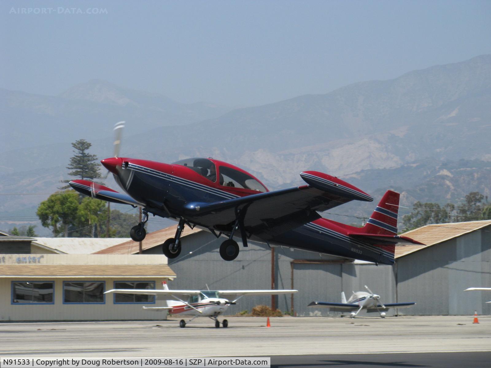 N91533, 1946 North American Navion C/N NAV-4-129, 1946 North American NAVION, Continental E-185-3 185 Hp listed, rapid very short takeoff climb Rwy 22. Performance, prop and cowl mods suggest higher horsepower engine upgrade