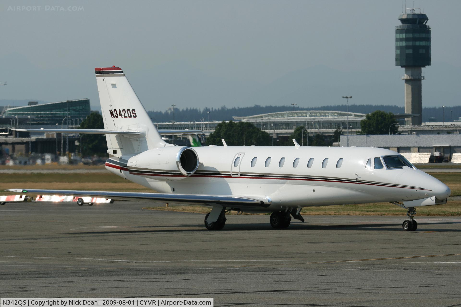 N342QS, 2008 Cessna 680 Citation Sovereign C/N 680-0214, CYVR