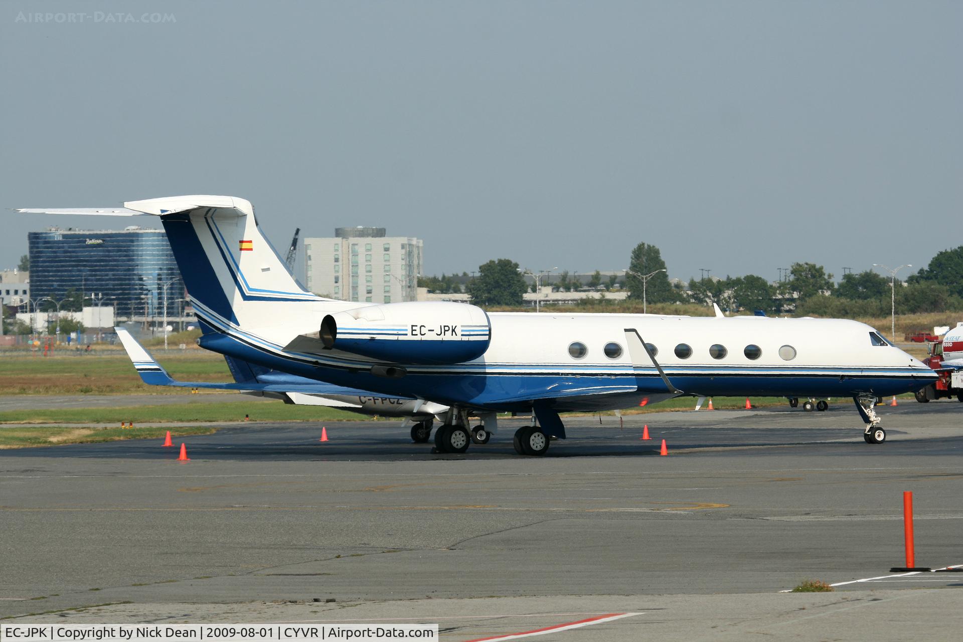 EC-JPK, 2006 Grumman Gulfstream V C/N 5078, CYVR