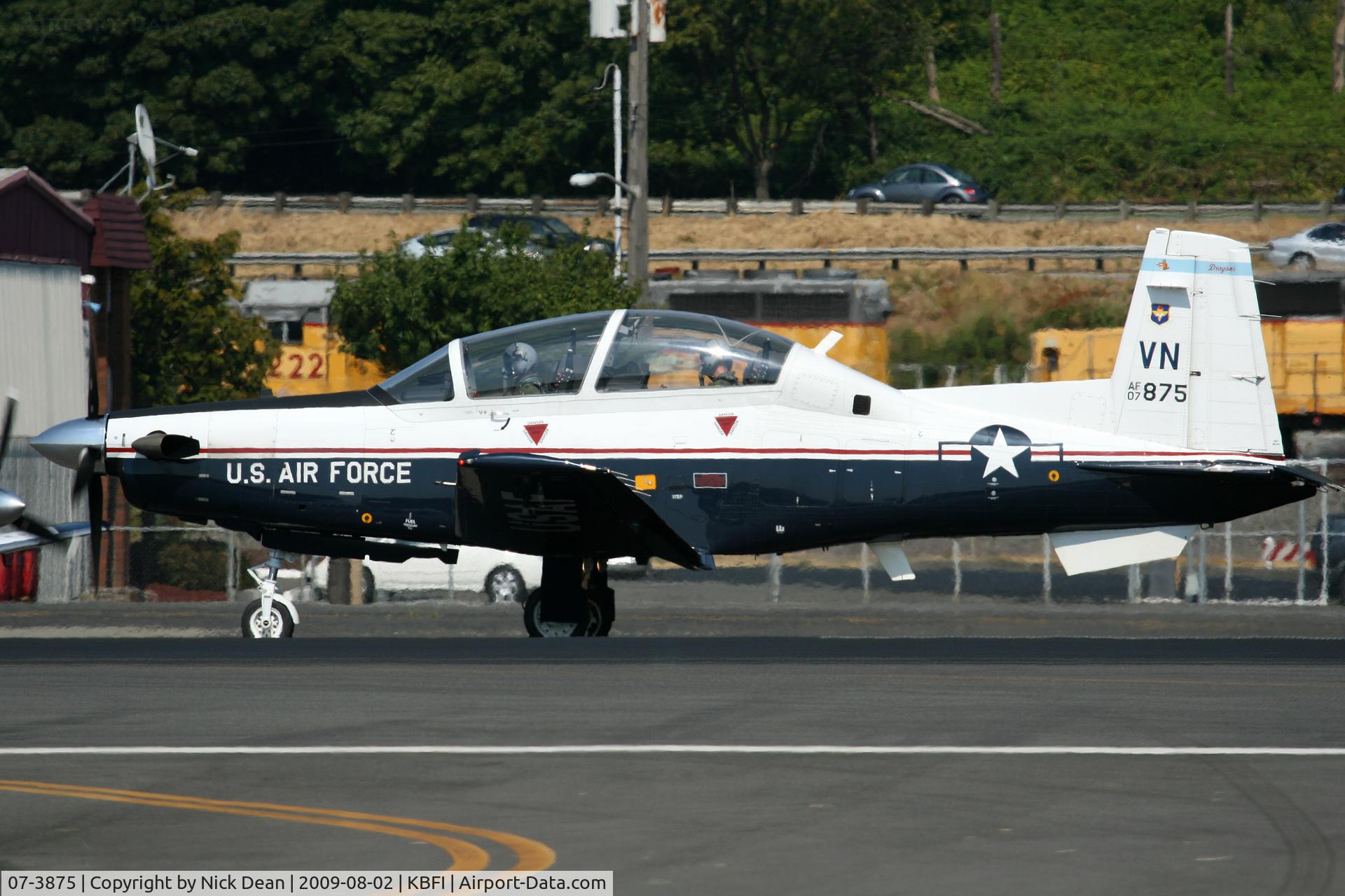 07-3875, 2007 Raytheon T-6A Texan II C/N PT-430, KBFI