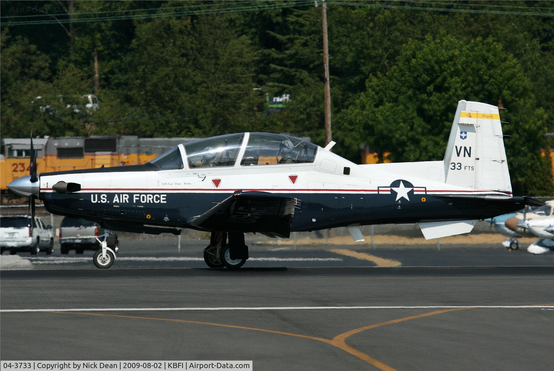 04-3733, 2004 Raytheon T-6A Texan II C/N PT-285, KBFI
