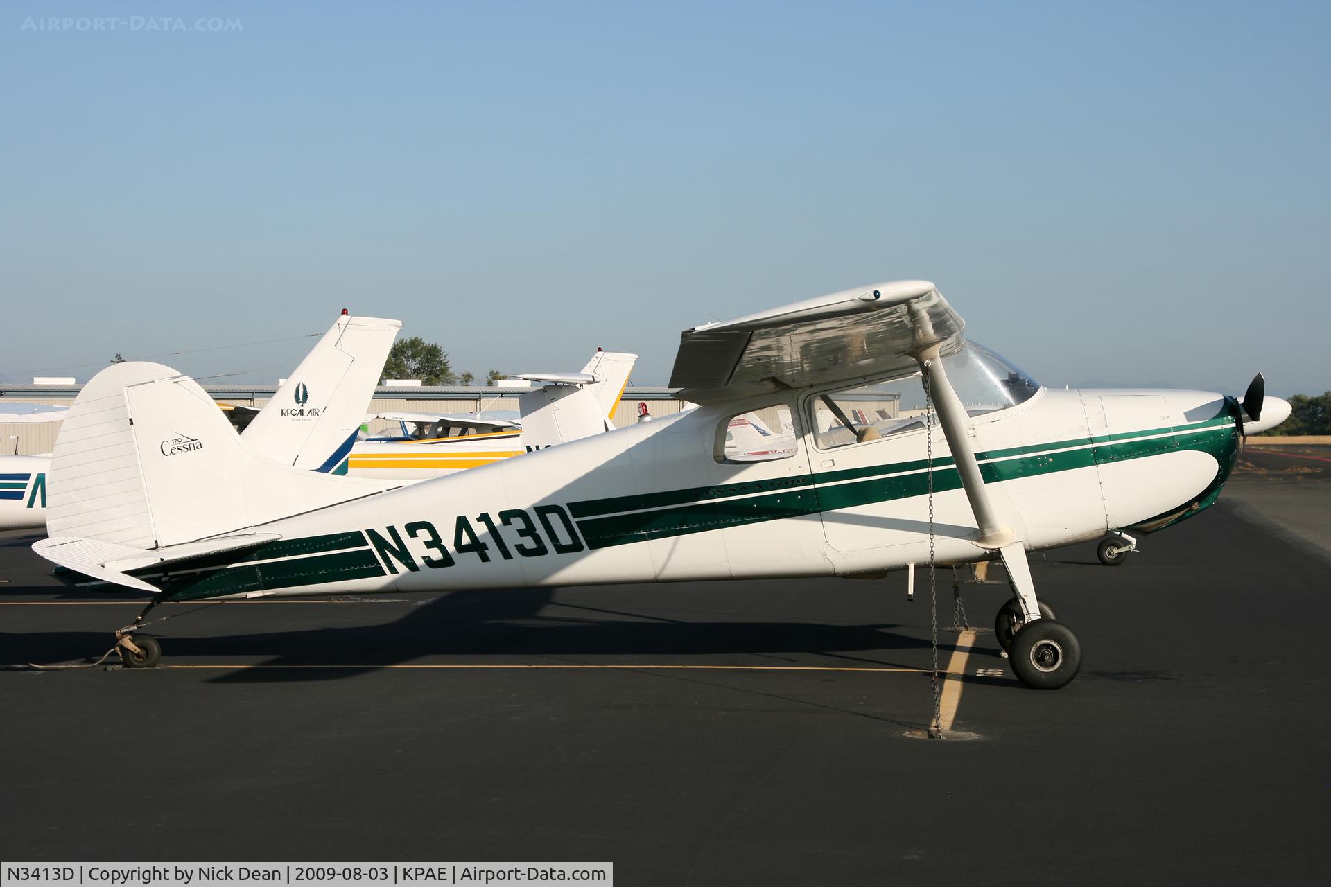 N3413D, 1955 Cessna 170B C/N 26956, KPAE
