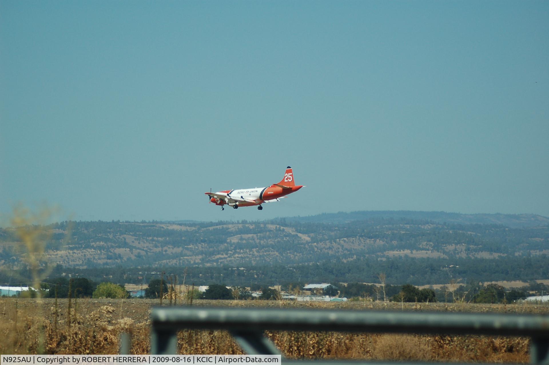 N925AU, 2010 Lockheed P-3A Aerostar C/N 185-5074, landing @ Chico