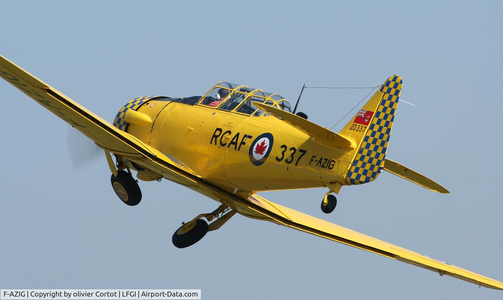 F-AZIG, Canadian Car & Foundry Harvard IV C/N CCF4-128, taken during the Dijon-Darois Airshow, sept 2007