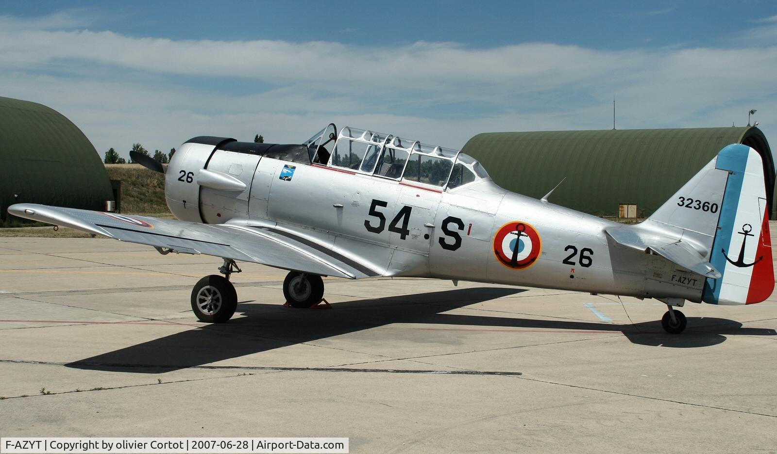 F-AZYT, 1941 North American AT-6C Texan C/N 88-10050, Orange French AFB