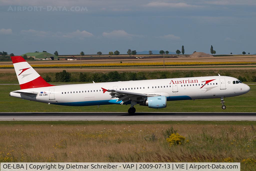 OE-LBA, 1995 Airbus A321-111 C/N 552, Austrian Airlines Airbus 321