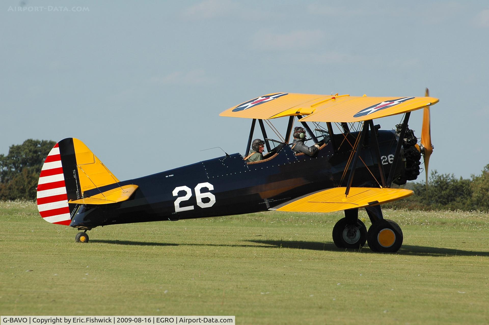 G-BAVO, 1945 Boeing PT-17 Kaydet (A75N1) C/N 3250-1405, 2. G-BAVO at Heart Air Display, Rougham Airfield Aug 09