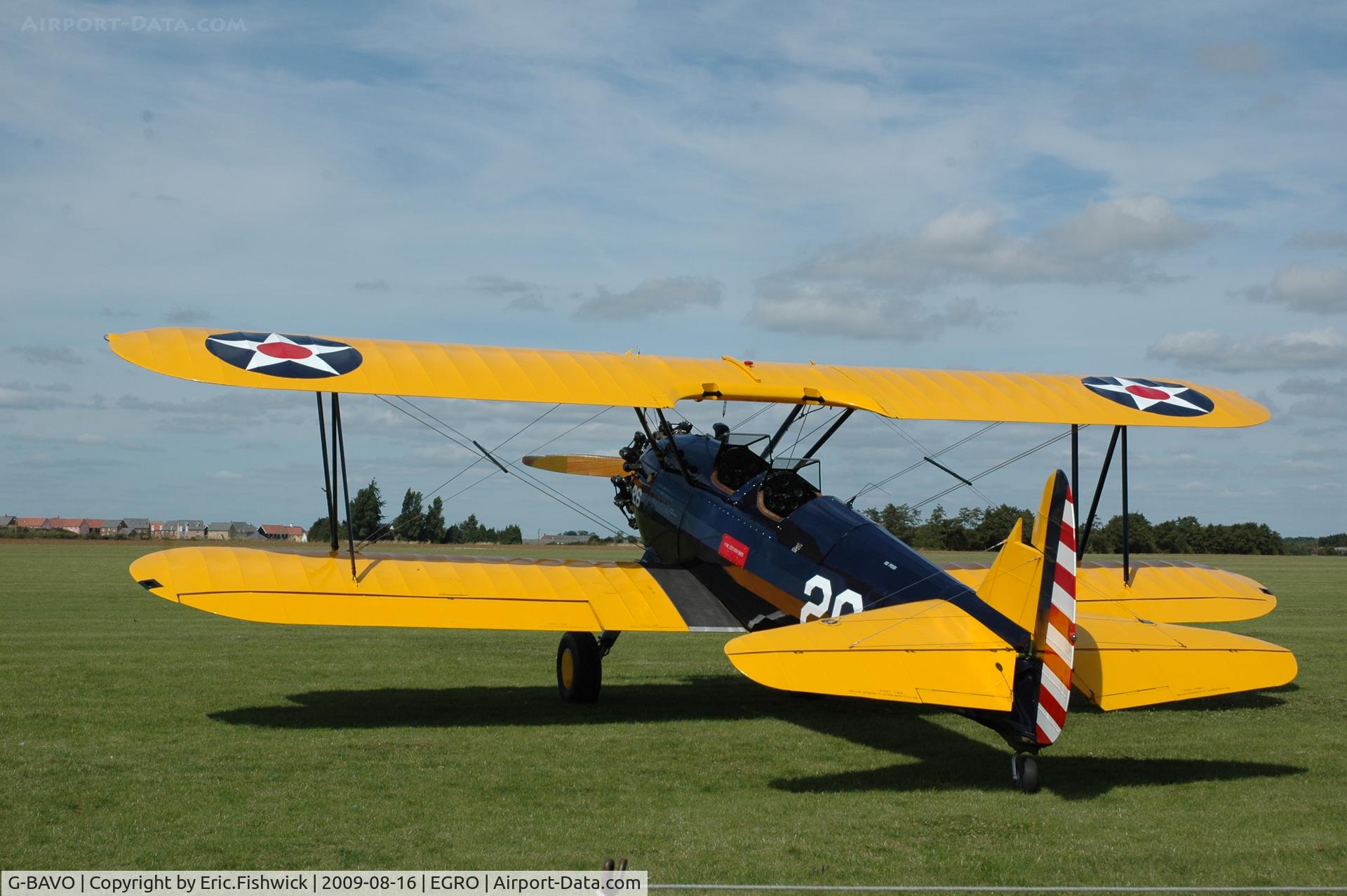 G-BAVO, 1945 Boeing PT-17 Kaydet (A75N1) C/N 3250-1405, 1. G-BAVO at Heart Air Display, Rougham Airfield Aug 09