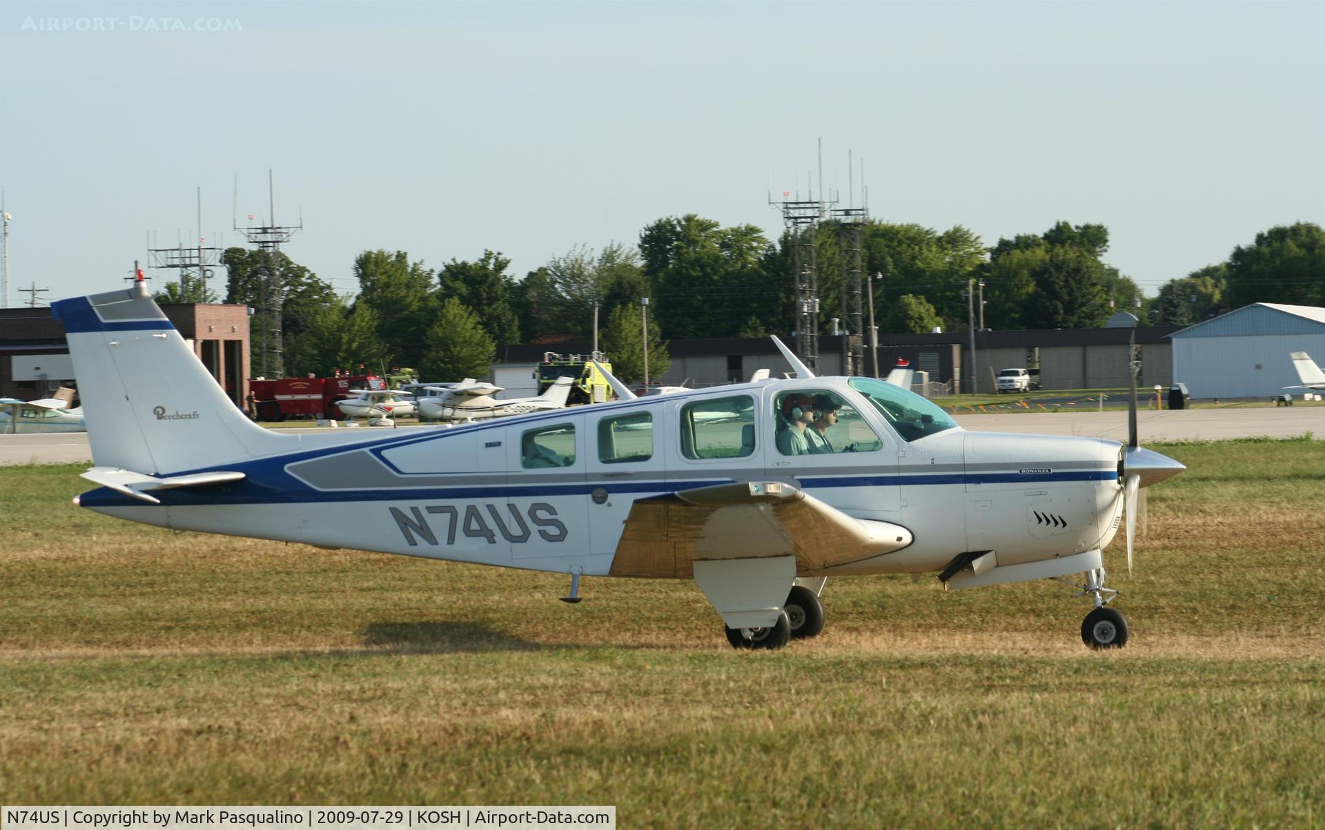 N74US, 1974 Beech A36 Bonanza 36 C/N E-574, Beech A36