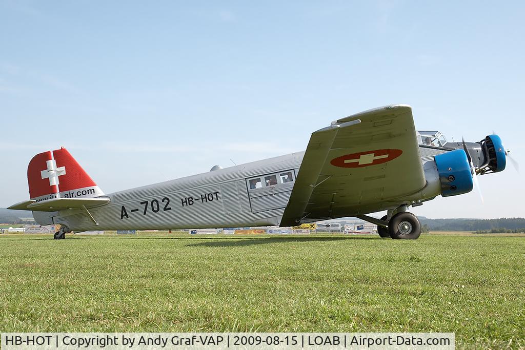 HB-HOT, 1939 Junkers Ju-52/3m g4e C/N 6595, JU Air JU52
