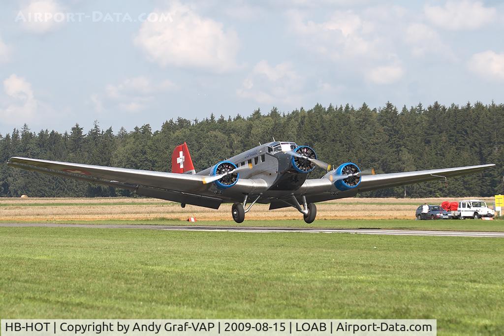 HB-HOT, 1939 Junkers Ju-52/3m g4e C/N 6595, JU Air JU52