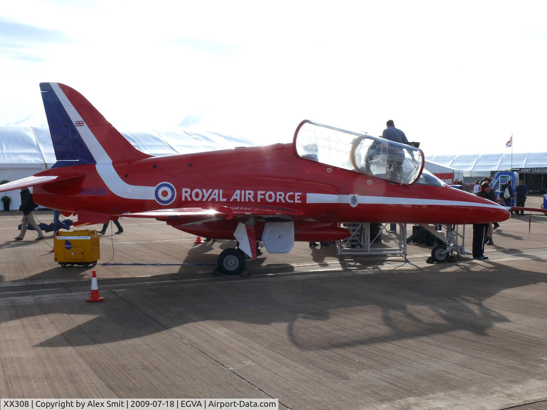 XX308, 1980 Hawker Siddeley Hawk T.1 C/N 143/312133, Hawker Hawk T1 XX308 Royal Air Force Red Arrows