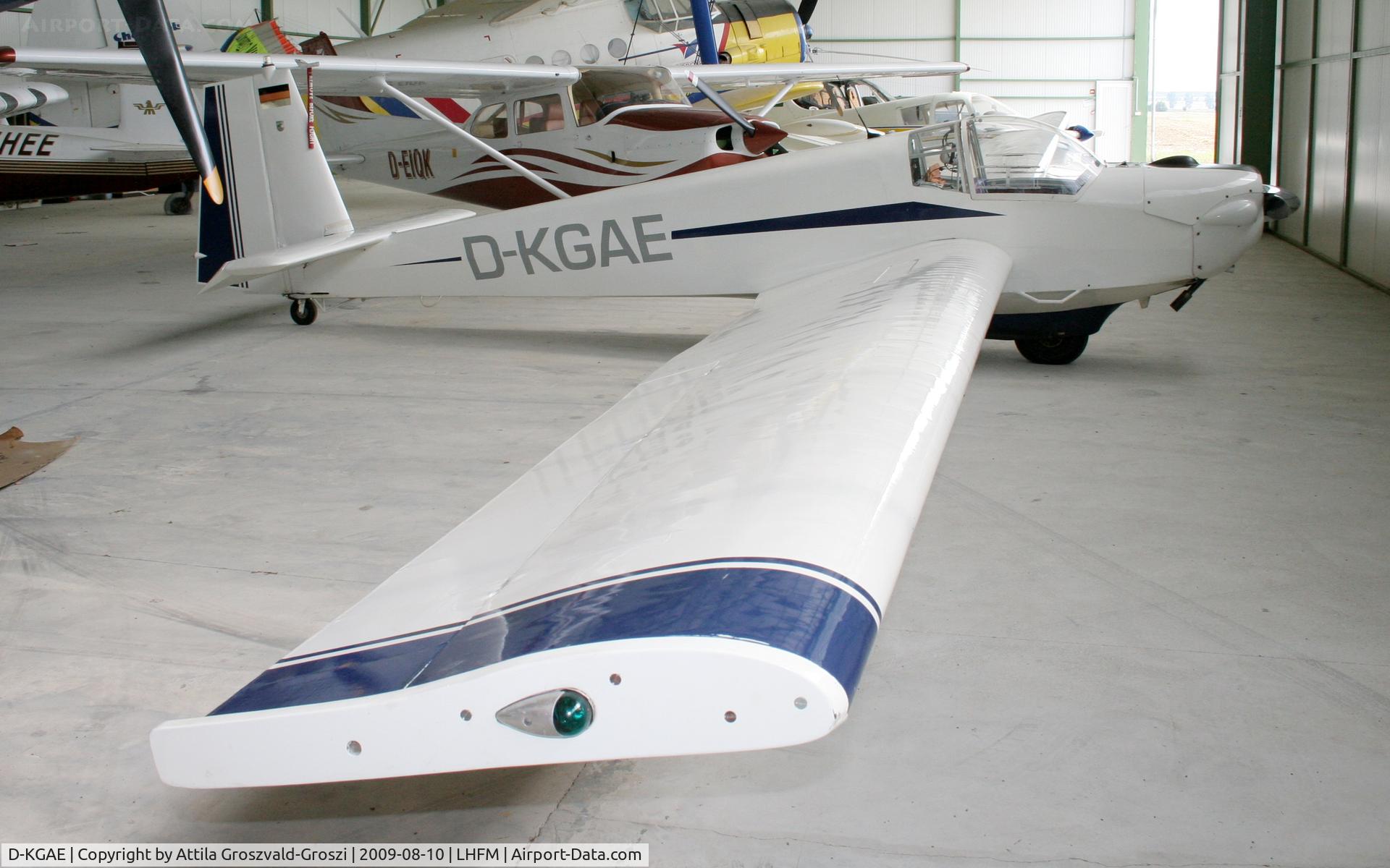 D-KGAE, 1973 Scheibe SF-25C Falke C/N 4221, Fertöszentmiklos - Meidl Airport / LHFM - Hungary
