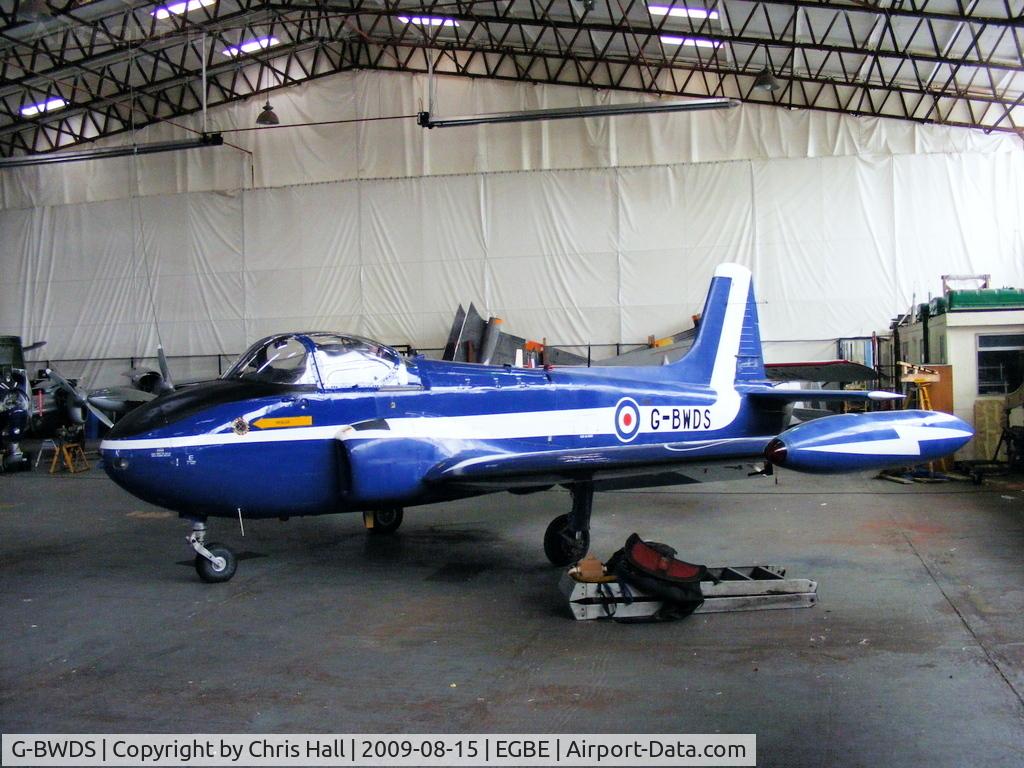 G-BWDS, 1960 Hunting P-84 Jet Provost T.3A C/N PAC/W/9231, Aviation Heritage Ltd, Previous ID: XM424