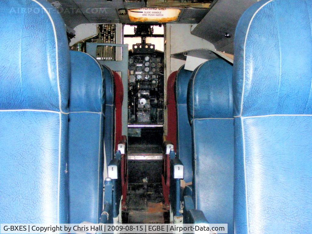 G-BXES, 1957 Hunting Percival P-66 Pembroke C1 C/N PAC/W/3032, interior of Percival Pembroke of the Air Atlantique Classic Flight