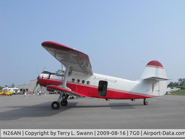N26AN, 1987 Antonov (PZL-Mielec) An-2R C/N 1G226-56, Parked at the Fly-In Breakfast in Ledgedale, NY..