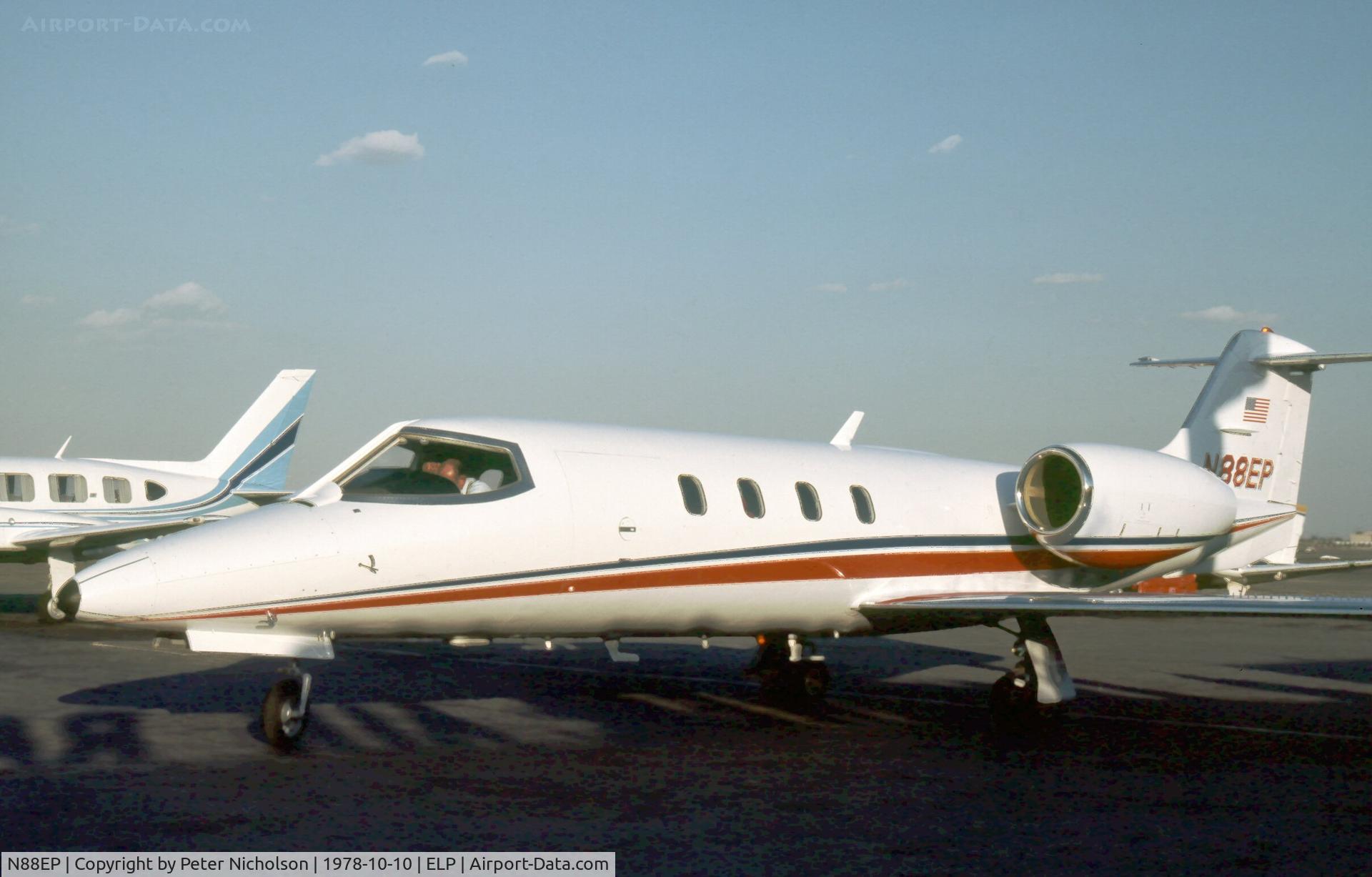 N88EP, 1977 Gates Learjet 35A C/N 35A-134, This Learjet 35A was seen at El Paso in October 1978.