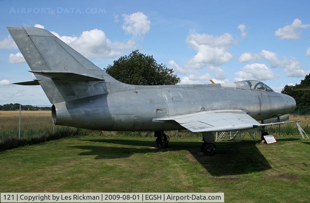 121, Dassault MD-454 Mystere IVA C/N 121, At Norwich Aviation Museum