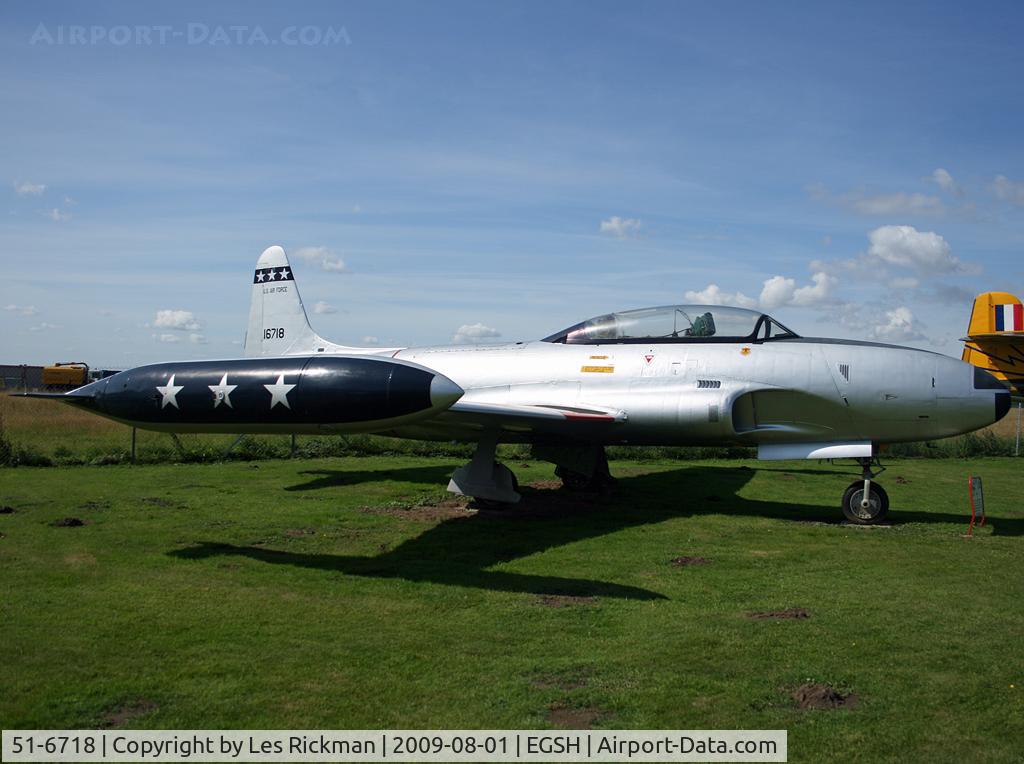 51-6718, 1951 Lockheed T-33A Shooting Star C/N 580-6050, At Norwich Aviation Museum