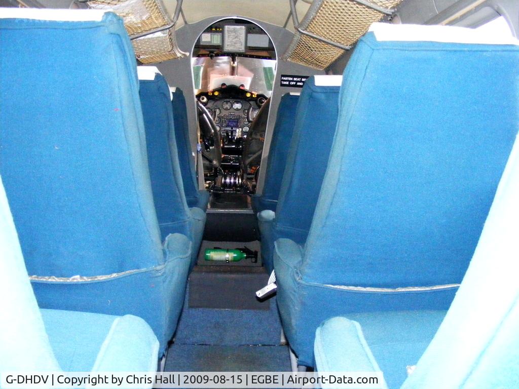 G-DHDV, De Havilland DH-104 Devon C.2 C/N 04205, interior of DH Dove of the Air Atlantique Classic Flight