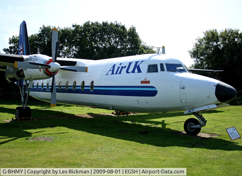 G-BHMY, 1962 Fokker F-27-200 Friendship C/N 10196, At Norwich Aviation Museum