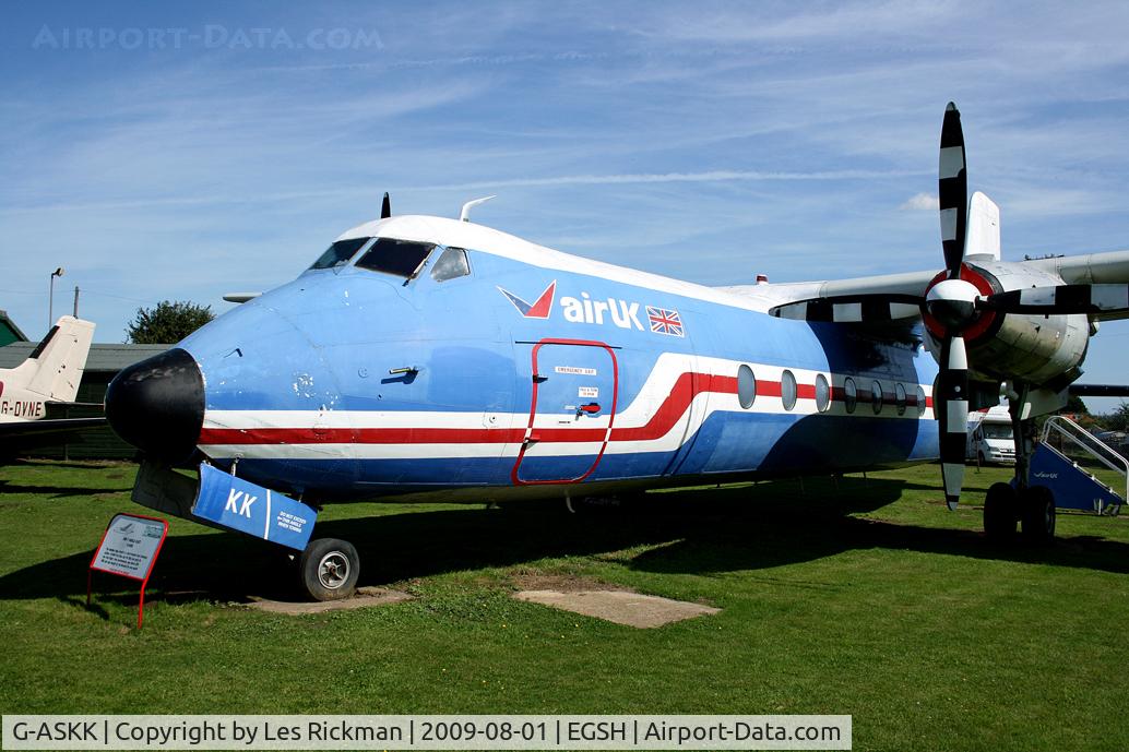 G-ASKK, 1963 Handley Page HPR-7 Herald 211 C/N 161, At Norwich Aviation Museum