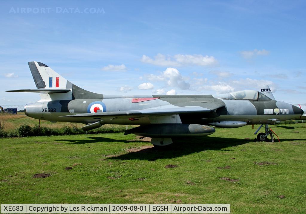XE683, 1956 Hawker Hunter F.51 C/N 41H/680271, At Norwich Aviation Museum