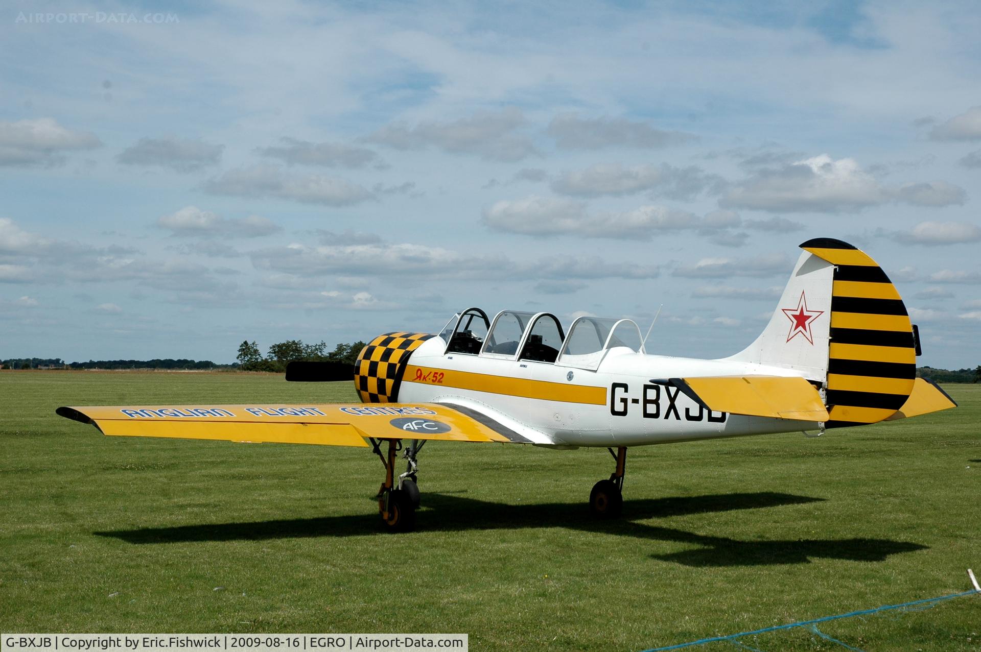 G-BXJB, 1987 Bacau Yak-52 C/N 877403, 1. G-BXJB at Heart Air Display, Rougham Airfield Aug 09