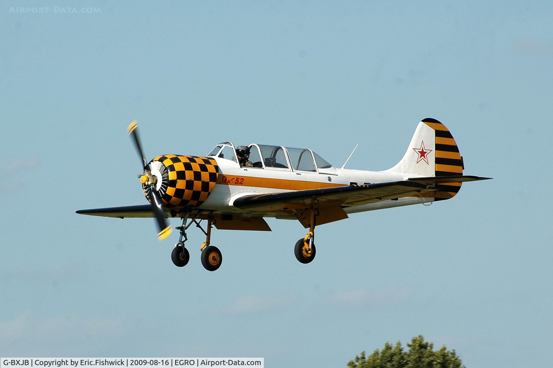 G-BXJB, 1987 Bacau Yak-52 C/N 877403, 43. G-BXJB at Heart Air Display, Rougham Airfield Aug 09