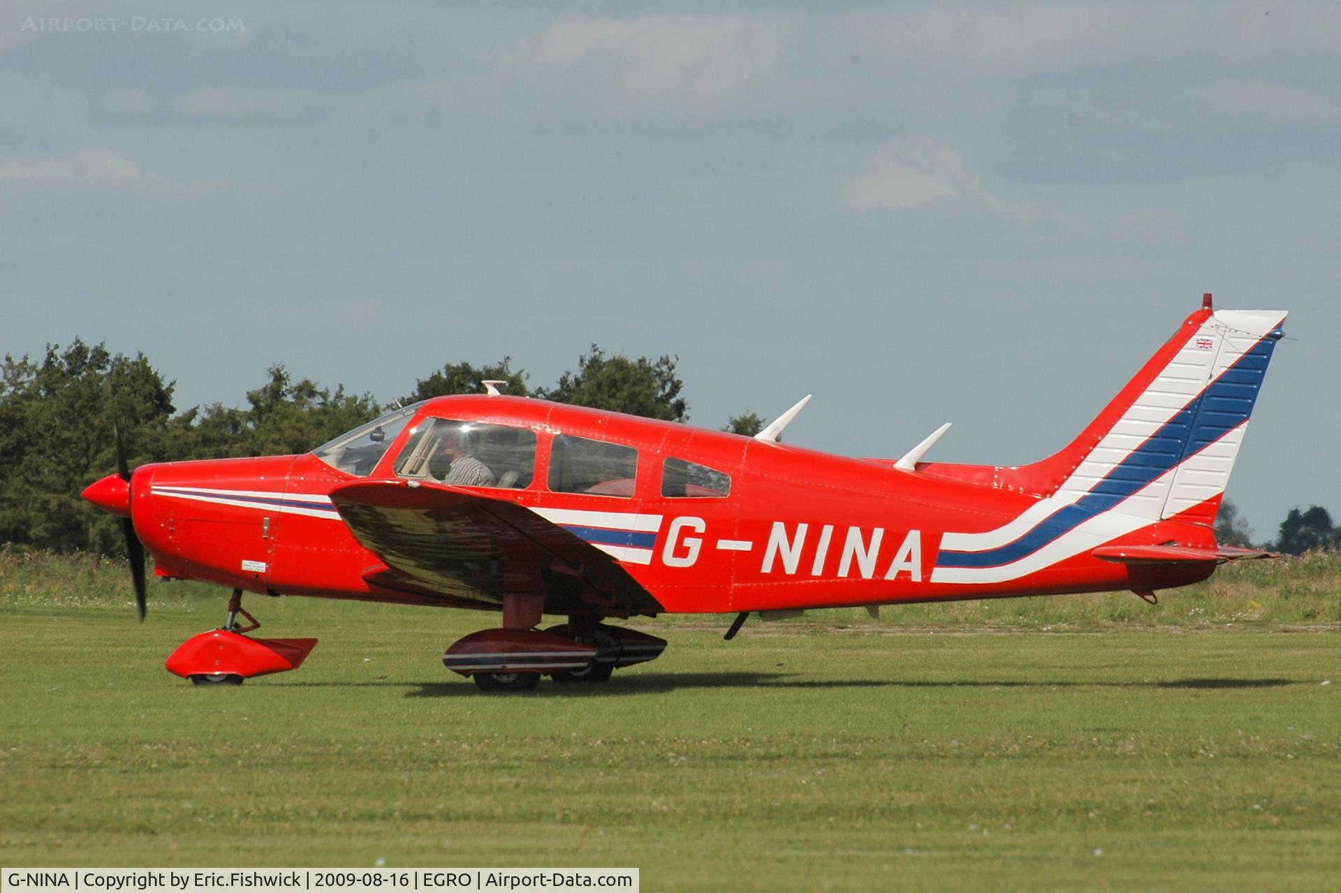 G-NINA, 1977 Piper PA-28-161 Cherokee Warrior II C/N 28-7716162, G-NINA at Heart Air Display, Rougham Airfield Aug 09