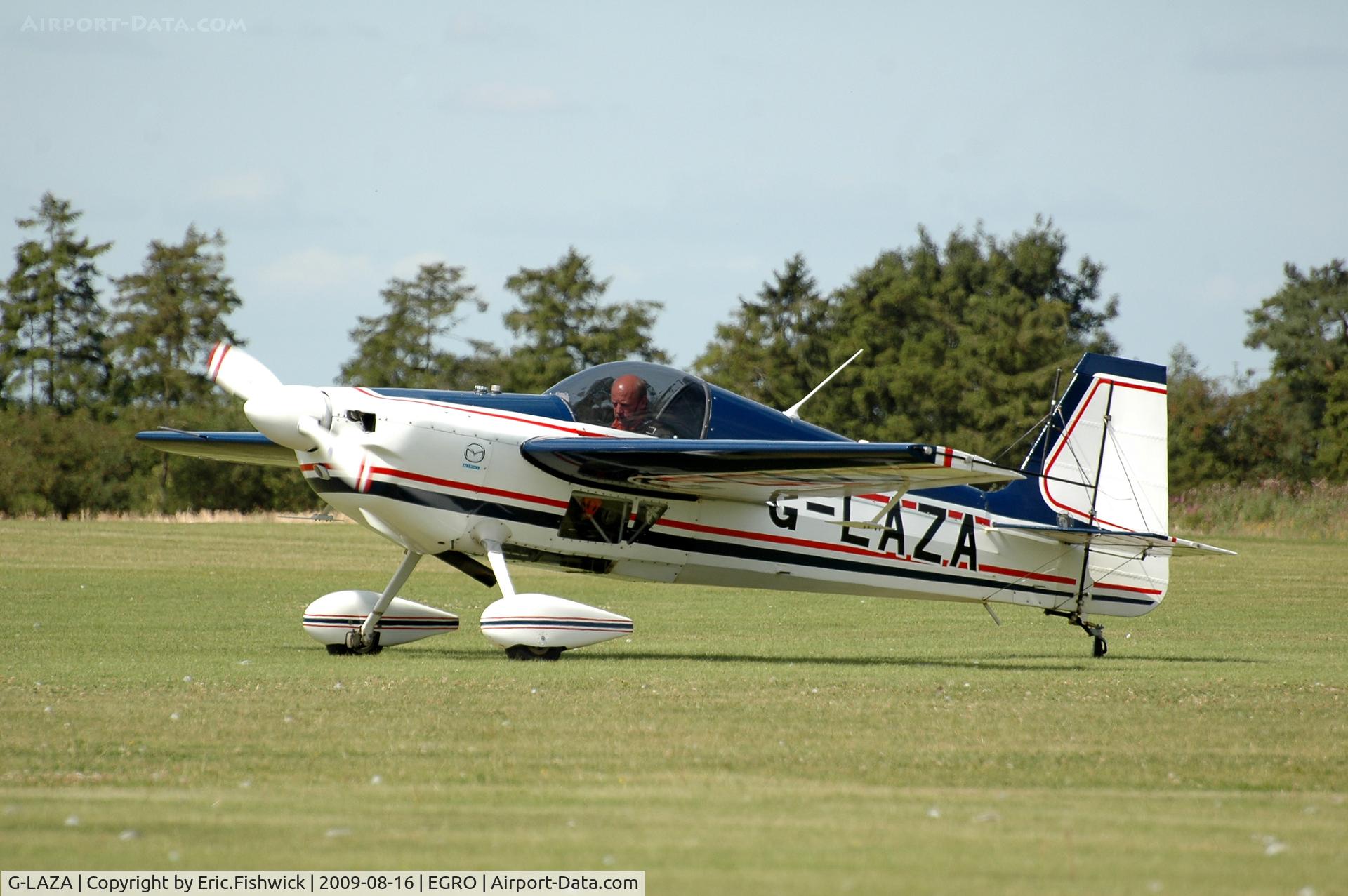 G-LAZA, 1996 Stephens Akro Laser Z200 C/N PFA 123-12682, G-LAZA at Heart Air Display, Rougham Airfield Aug 09