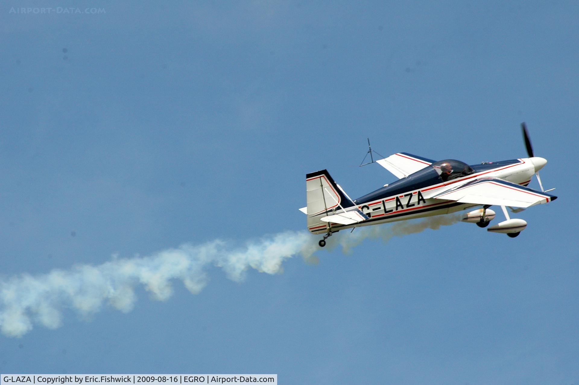 G-LAZA, 1996 Stephens Akro Laser Z200 C/N PFA 123-12682, G-LAZA at Heart Air Display, Rougham Airfield Aug 09