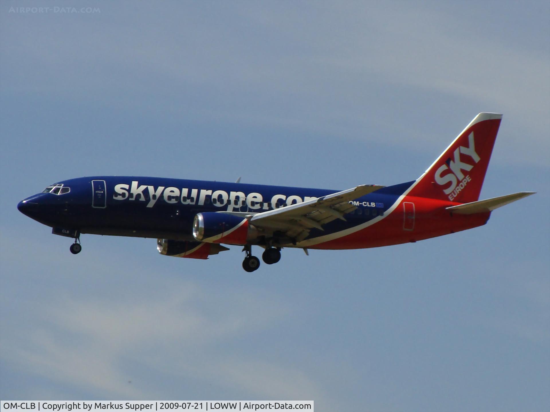 OM-CLB, 1988 Boeing 737-322 C/N 24246, One of the last blue colored Sky Europe aircrafts