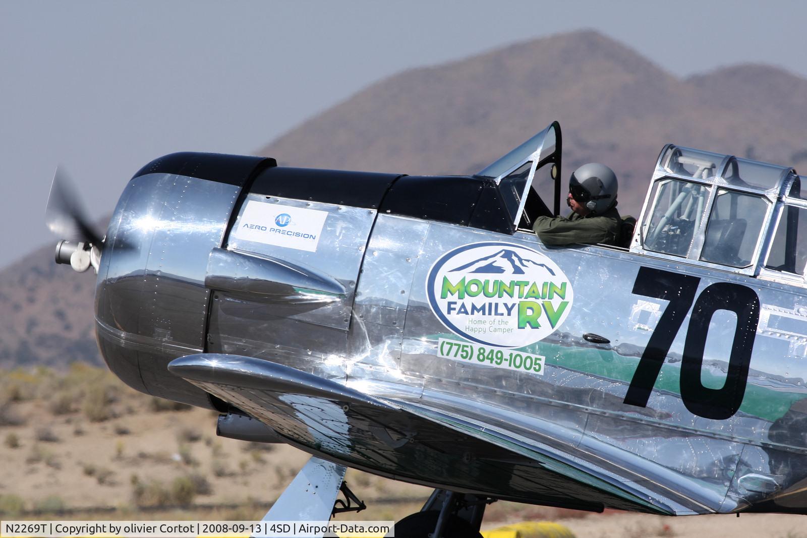 N2269T, 1943 North American Medore SNJ-4 C/N 88-12841, taken during the Reno Air races 2008