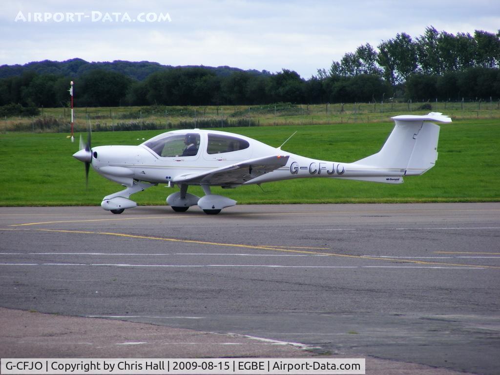 G-CFJO, 2007 Diamond DA-40D Diamond Star C/N D4.296, Atlantic Flight Training Ltd, Previous ID: JY-FFF