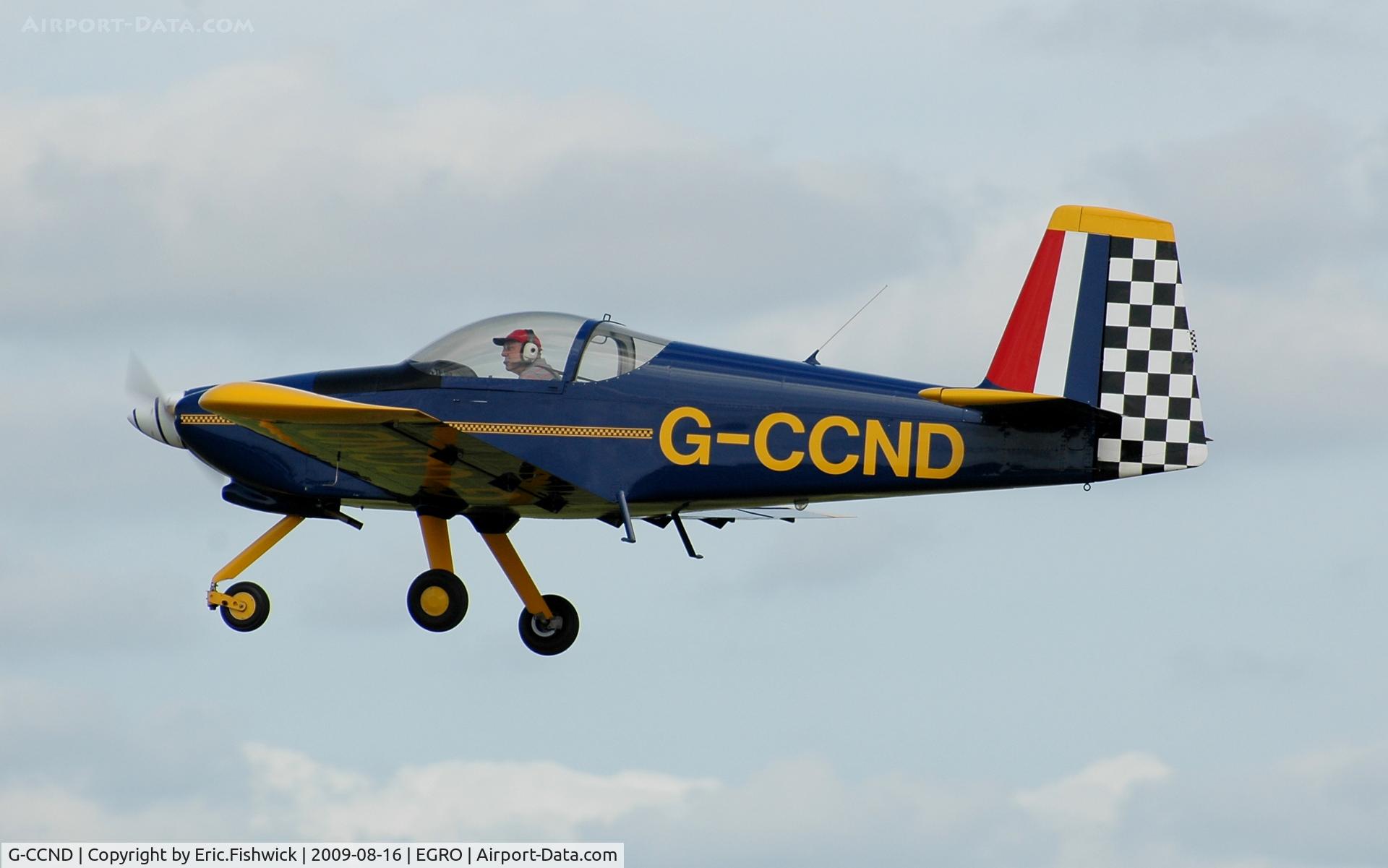 G-CCND, 2006 Vans RV-9A C/N PFA 320-14142, G-CCND departing at Heart Air Display, Rougham Airfield Aug 09