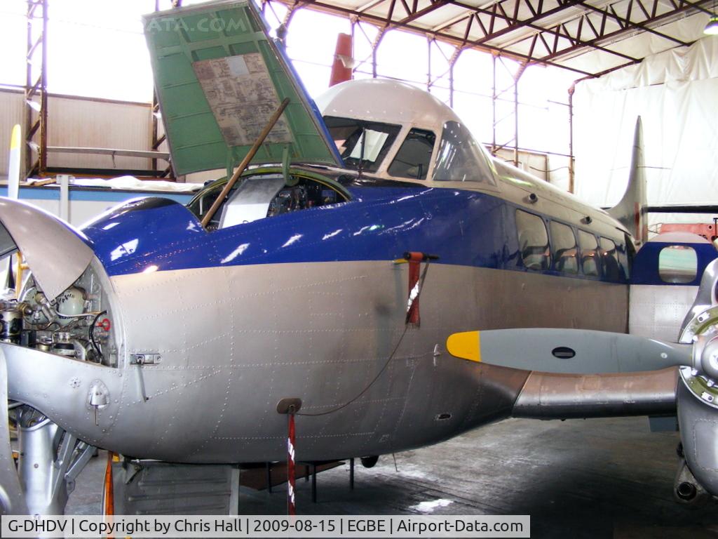 G-DHDV, De Havilland DH-104 Devon C.2 C/N 04205, Aviation Heritage Ltd, displaying its former RAF ID VP981