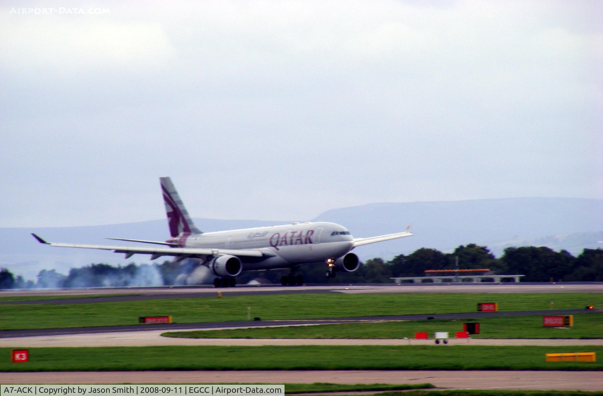 A7-ACK, 2006 Airbus A330-202 C/N 792, Smooth Landing At EGCC