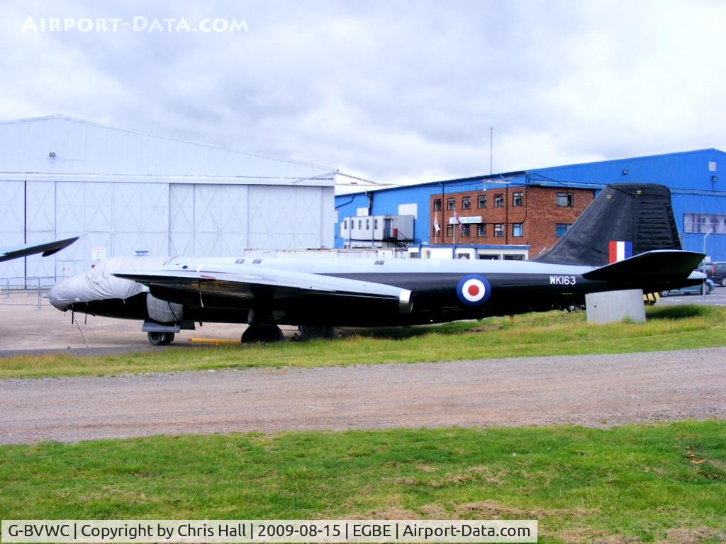 G-BVWC, 1955 English Electric Canberra B.2 C/N EEP71399, Classic Aviation Projects Ltd, displaying its former RAF ID WK163