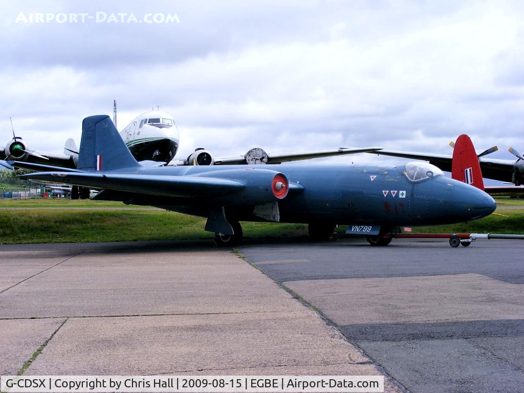 G-CDSX, 1954 English Electric Canberra T.4 C/N EEP71367, Aviation Heritage Ltd, Painted to represent English Electric A.1 prototype VN799 which first flew on Friday 13 May 1949